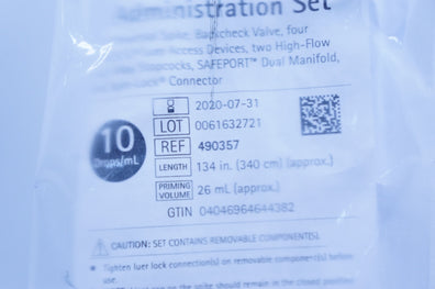 Braun 490357 IV Administration Set 26ml, 134inch (x)